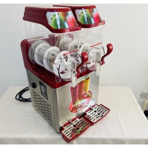 Buy cheap wholesale large capacity 12L x2 granita juice ice frozen drink slush machine with mixing beater