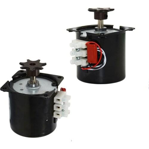 2 sets AC220V 2.5 r/min Incubator Automatic Egg Turning Motor Gear Deceleration Controllable Permanent Magnet Synchronous Motor