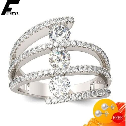 Bali Jelry Trendy Women Ring 925 Silver Jewelry AAA Zircon Gemstone Geometric Shape 2020 Ring Accessories for Wedding Engagement