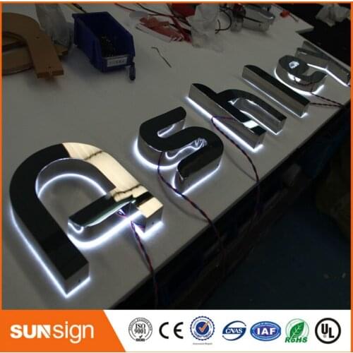 Outdoor Advertising Backlit illuminated led letter lights sign