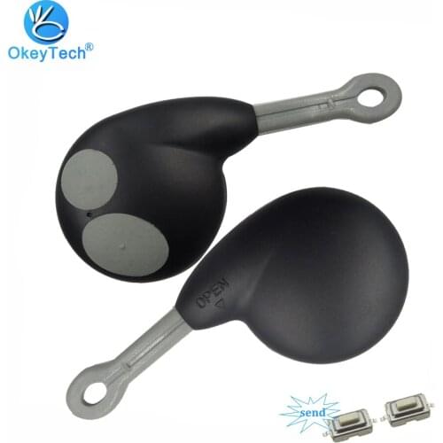 OkeyTech 2 Button Remote Smart Car Key Case Cover Fob with 2 Micro Switch for Honda Cobra Alarm 7777 1046 3193 7928 8188 Toyota