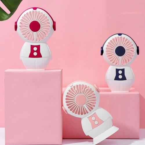 Mini Handheld Fan,Portable Mini Fan,Led Flashlight with Background Gradient,Robot Like,Personal Wearable Neckband