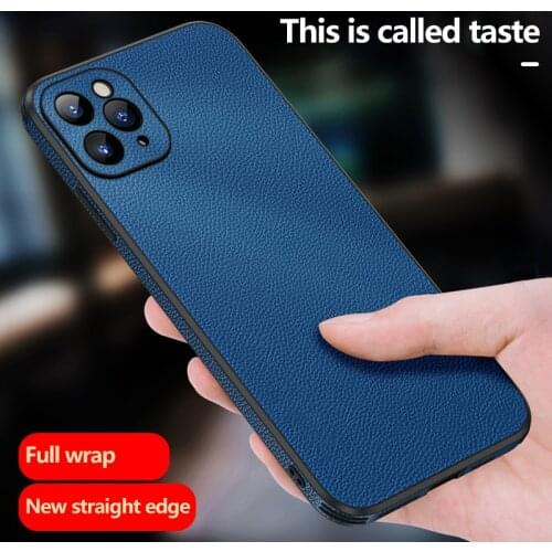 Luxuy Leather Phone Case For iPhone 12 11 Pro XS XR SE XSMAX 7 8 6 Plus Ultra-thin Protection Cover