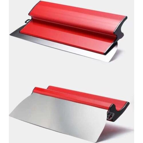 Smoothing Spatula Wall Plastering Tools Stainless Steel Plastic Drywall Finishing Smoothing Spatula Paint Putty Scraping Tools