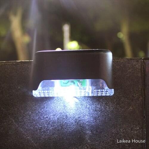 Solar Deck Lights Stairs Fence Led Lamp Outdoor Pathway Patio IP65 Waterproof Warm White Bright Durable ABS Solar Deck Light