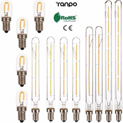 Vintage Retro Filament Edison LED Bulbs E14 T20 3W 4W 6W Light Lamp 220V Antique