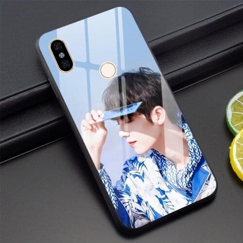 Glass Xiao Zhan Wang Yibo Phone Case for Xiaomi Redmi Note 6 Pro Cover A1 A2 Mi 8 Lite Mi 9 F1 Redmi 4X 6A Note 5 5 7 Pro