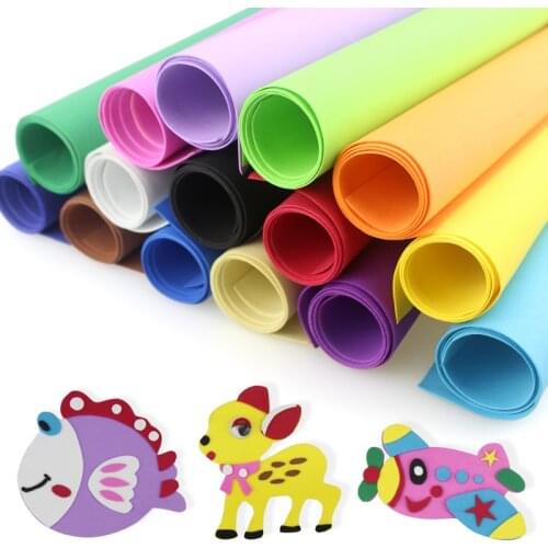 1.5mm Thick DIY EVA Foam Sheet Paper Pack of Handmade Sponge Scrapbooking Crafts For Flowers Background
