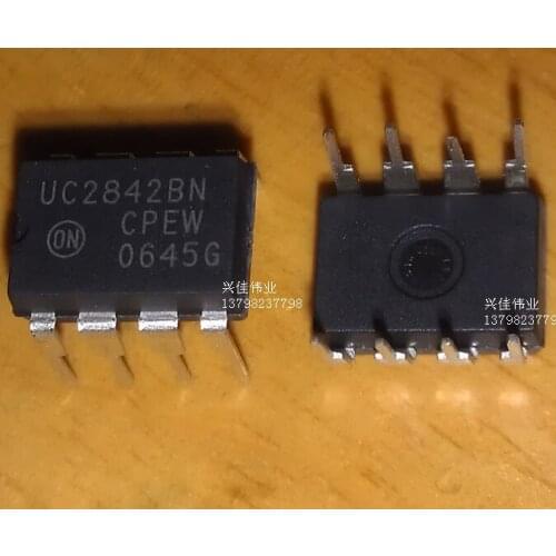 10PCS New original UC2842 DIP-8 UC2842BN Current Mode PWM Controllers ON / ST