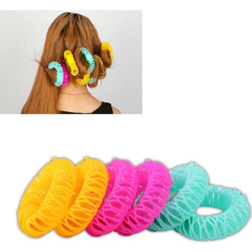 8Pcs/lot New curling DIY does not hurt hair plastic curls