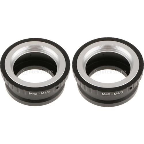 2 pcs Lens Mount Adapter for M42 to Olympus E-P Micro Four Thirds M 4/3 Camera M42 Lens adapter allows for Olympus E-P