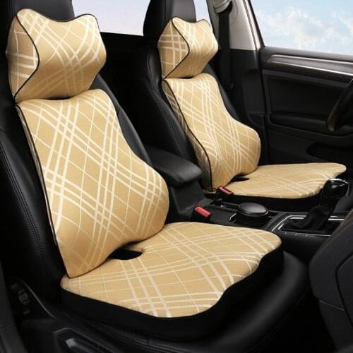 Car Neck Headrest Pillow Car Accessories Cushion Auto Seat Head Support Neck Protector Automobiles Seat Neck Rest Memory Cotton