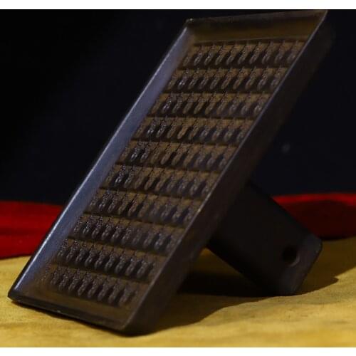 Asian antique art Tibetan Tantric Buddhism Handmade Pure Copper Old Wiping 100 Buddha Statue Mould,Big Size Long 14.8CM