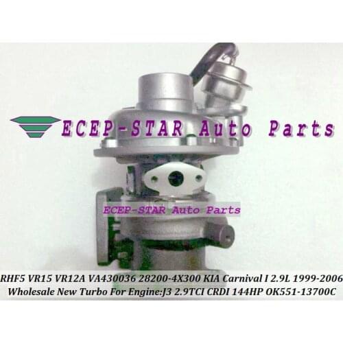 Free Ship RHF5 KHF5-1A VR15 VR12A 28200-4X300 28200-4X310 OK551-13700 0K551-13701 Turbo For KIA Carnival I 1999-06 J3 J3CR 2.9L