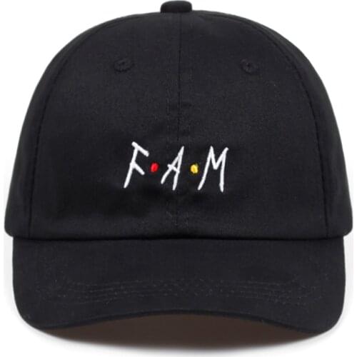 Network Language FAM Dad Hat Embroidery 100% Cotton Baseball Cap F.A.M Endearment Summer Travel Snapbcak Caps for Women Men