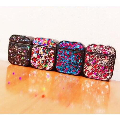 Bling Luxury Glitter Case For Airpods 2 Sequins Girl Protective Cases For Airpod Soft Wireless Bluetooth Earphone Cover capa