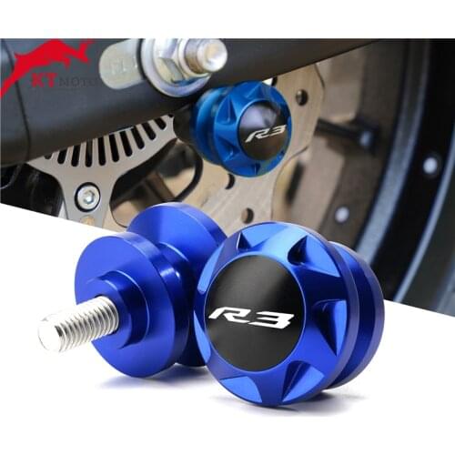 For YZF R3 YZF-R3 YZFR 3 2015-2020 2019 2018 Motorcycle CNC Accessories Swingarm Spools Slider 6mm Swing arm Stand Screws