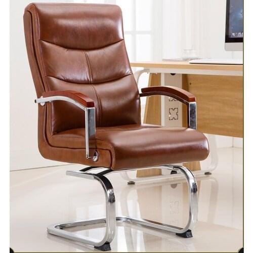 Bow chair computer chair home office chair back chair leather conference chair study chair rotatable seat