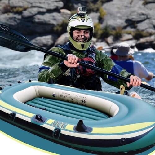 Hot Sale! Inflatable Kayak Water Sport Portable Fishing Boat Three Person PVC Boat Kayaks 3 Seats Pump Paddle