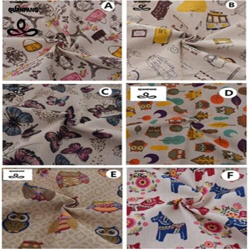 Cotton Linen Fabric Patchwork For Sewing Materials Needlework Tissue Of Cushion Throw Pillow Sofa Cover Cloth Dolls Bags Fabrics