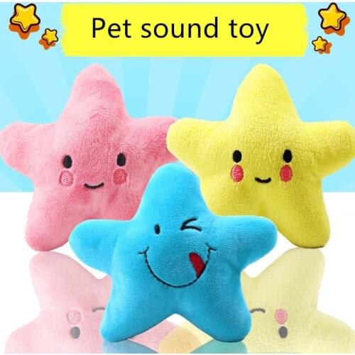 1pc Fruit Starfish for Dog Puppy Plush Sounding Squeak Fleece Pet Toys Popular Toys