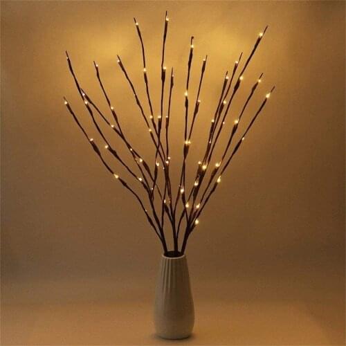 LED Willow Branch Lamp Tree Light Simulation Branch Lights Tall Vase Filler Willow Twig Lighted Branch For Home Decoration