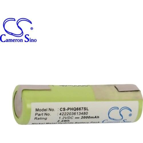 CameronSino for PHILIPS 5810XL 5811XL 5814XL 5818XL for NORELCO HQG 265 T900 T960 Auch HQG265 for WAHL 4810 4830 5000 battery
