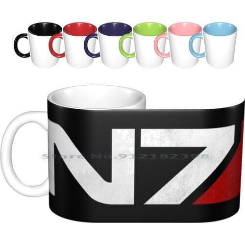 Mass Effect N7 Ceramic Mugs Coffee Cups Milk Tea Mug Mass Effect Renegade Mass Effect Renegade Me2 Me3 Mass Effect 2 Mass