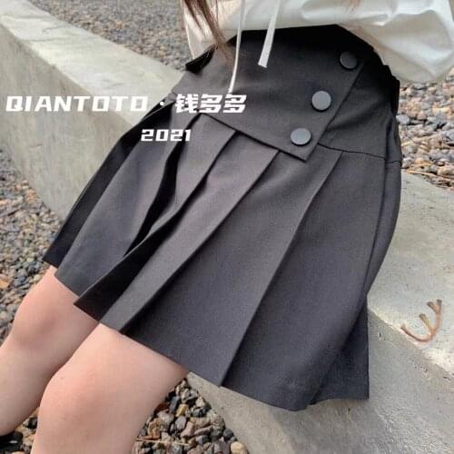 2021 Korea style girls skirt autumn cotton fashion girls skirts kids clothes 4-10 years d