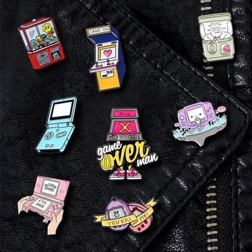 Creative Game Oil Drop Brooch Pin Denim Bag Gift For Friends Men Women Fashion Jewelry Decorate