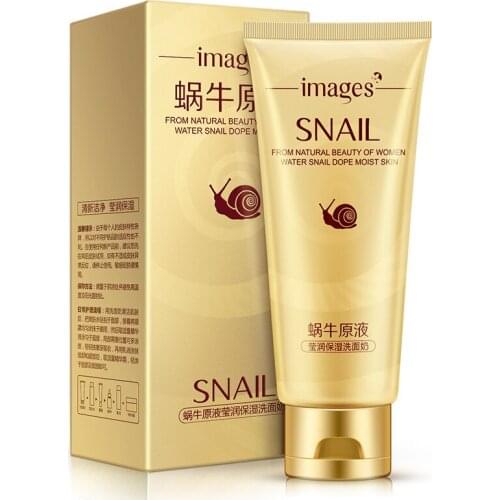 Image beauty snail liquid moisturizing facial cleanser shrink pores replenishing Foam Cleansing Cream direct