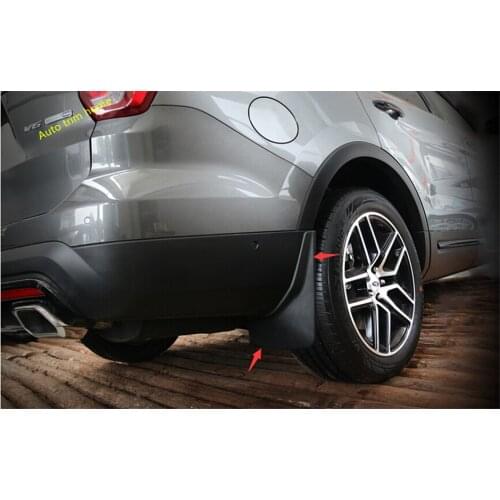 Lapetus Front + Rear Mud Flaps Guard Mudguard Fenders Splash Flaps Cover 4Pcs Fit For Ford Explorer 2013 - 2018 Protection Kit