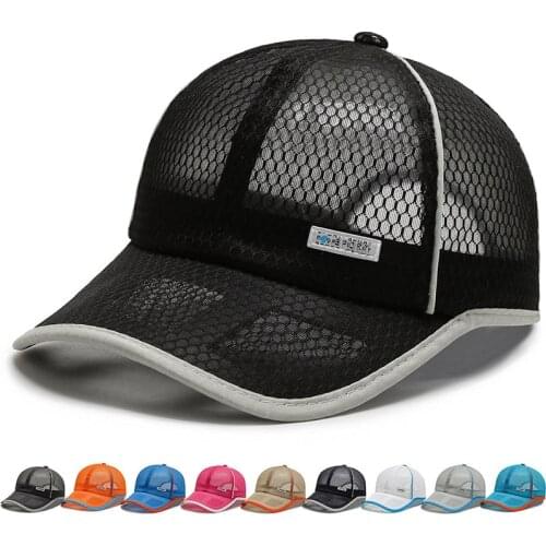 Lente Zomer Unisex Mannen Caps Vissen Baseball Caps Vrouwen Ademend Mesh Snapback Hoeden Zwart Casual Sport Hoeden Cap Dad hoed