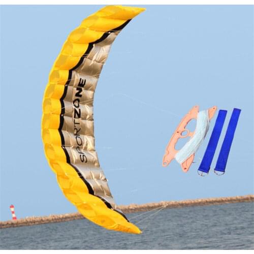 Line 2.5 Dual Meter Novelty Flying Kite Parafoil Sports Software Paragliding Nylon Beach Kite Stunt Outdoor Toys For Adult Kids