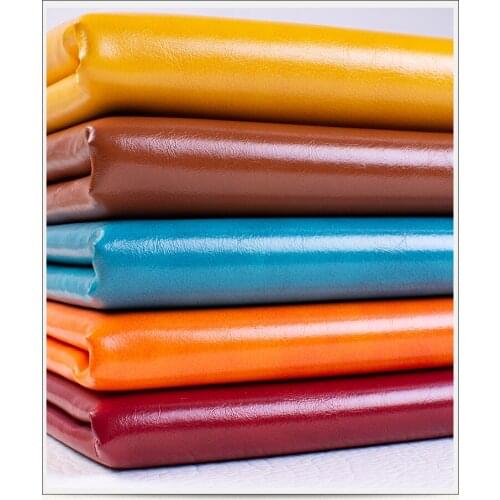 Oil wax leather PU artificial leather sofa simulation leather handmade diy soft fabric hard pack color oil skin 1M