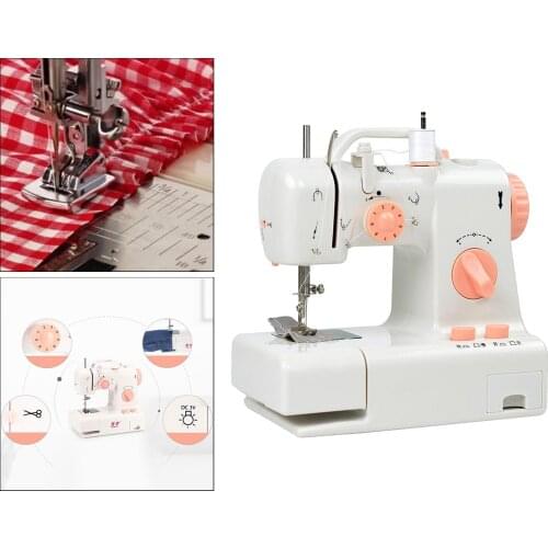 Mini Sewing Machine Art Craft with 2 Foot Pedal Double Control