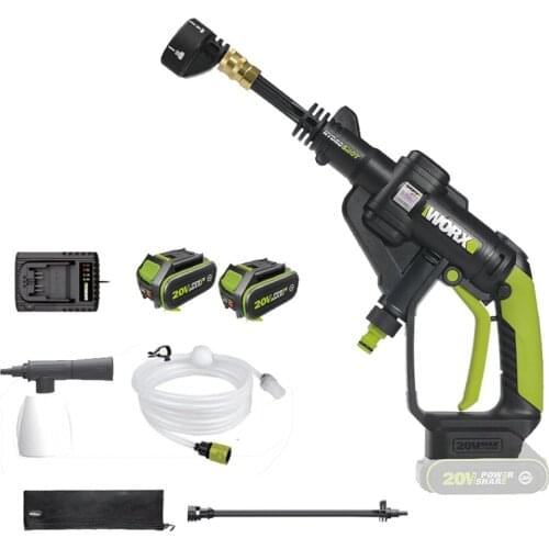Professional tool WORX 20V lithium battery high pressure cleaner WU629 self-priming portable car high pressure washing water gun