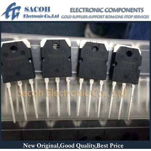 New Made in China 10Pairs(20PCS)/Lot 2SA1941 A1941 1941 + 2SC5198 C5198 5198 TO-3P Silicon NPN + PNP Audio amplifier transistor