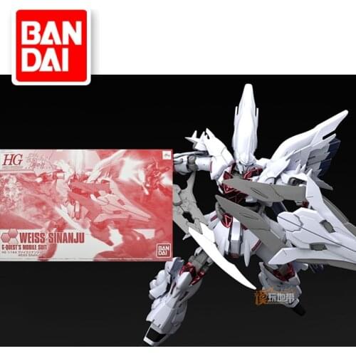 Original Japaness Gundam Model PB HG 1/144 MSN-06SW WEISS SINANJU Mobile Suit Kids Toys