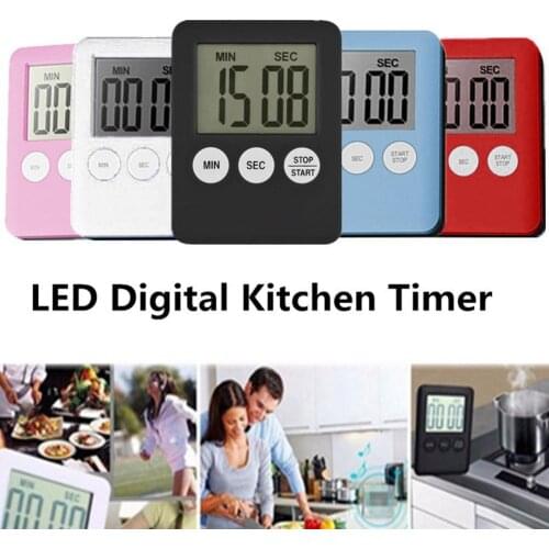 Durable Thin Cooking Digital Timer Kitchen Time Countdown Alarm Clock Baking Pizza Tool Easy To Use