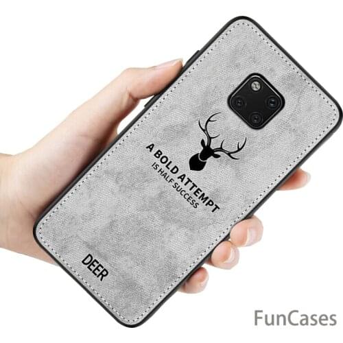 Luxury Fabric Phone Cases For Huawei Mate 20 Pro Case 360 Cloth Deer Hard Cover For Huawei Hawei Mate 20 Lite Pro X Mate20 Coque