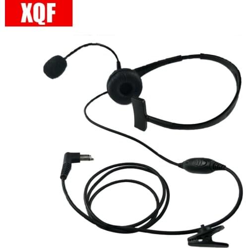 XQF 2 Pin Over Head Headset/Earpiece Boom Mic For Motorola GP Series GP68 CP SP CT PRO P XTN CLS Spirit M Series Radio