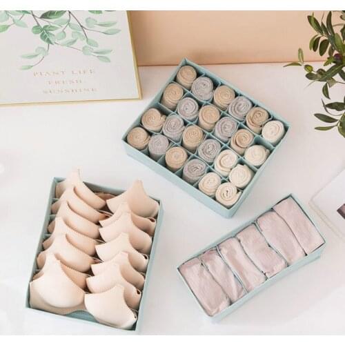 Drawer Type Underwear Storage Box 3 Sets of Socks Organizer Bedroom Storage Box Closet Storage Box Bra Storage Box