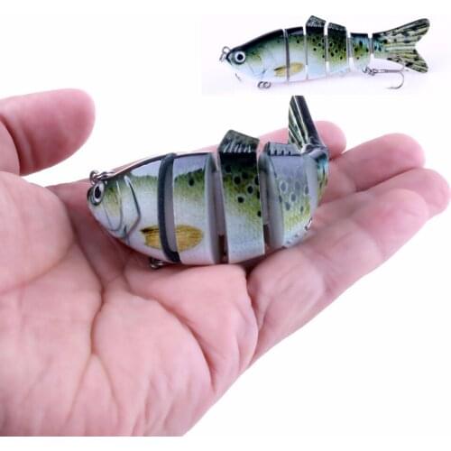 Hot 1pcs Jointed Crankbait 6 Sections Fishing Lure 12cm 16.8g Lifelike Fishing Bait Fishing Wobblers Isca Artificial Tackle
