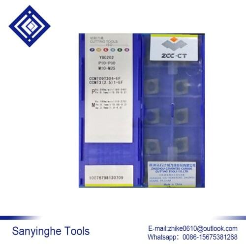 Free shipping high quality sanyinghe 10pcs/lots YBG205 CCMT09T308-EF cnc carbide turning inserts
