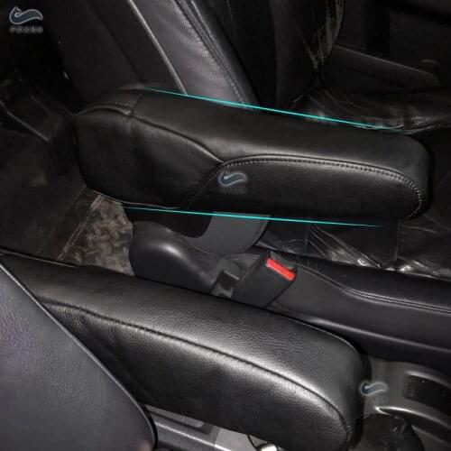 2X Black PU Leather with Sponge Car Accessories Interior Side Seat Armrest Handle Covers Trim For Honda CRV CR-V 2007 2008 2009