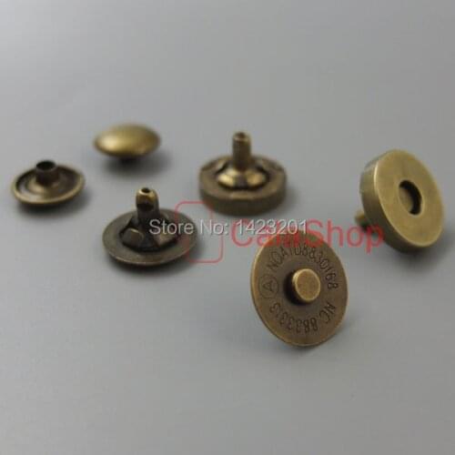 20 sets / Lot 14MM 9/16" Round Magnetic snaps purse Double Rivet closures Clasp Stud Button Fastener F343C16 Free Shipping