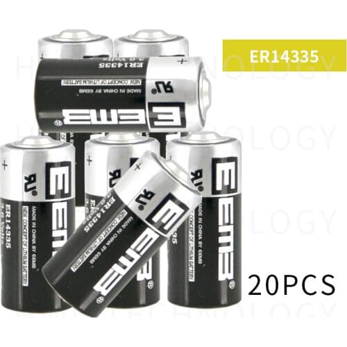 20pcs EEMB ER14335 2/3AA 3.6V 1650mAh Lithium Battery Brand New Free Shipping