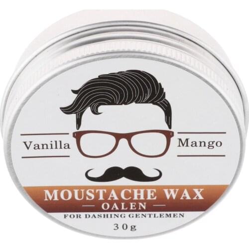 30g Men Beard Wax For Styling Beeswax Moisturizing Smoothing Gentlemen Beard Care Hair Loss Products