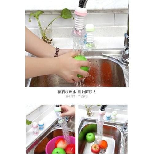 360° Rotation Water Faucet Bubbler Kitchen Faucet Saving Tap Water Saving Bathroom Shower Head Filter Nozzle Water Saving Shower